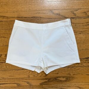 Express High Waist White Shorts